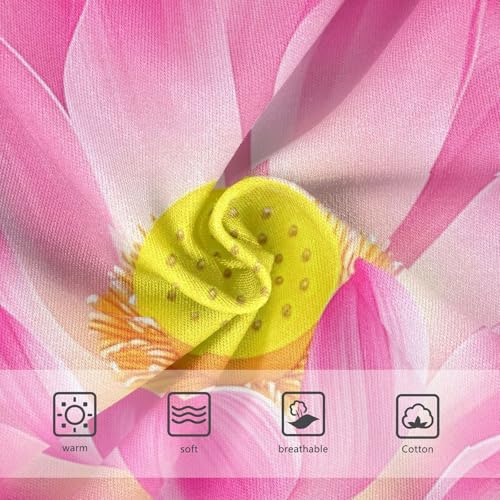 Girls Underwear Toddler 2t Cotton Girl Panties Cute Personalized Briefs Kids Undies Pink Water Lily Flower Lotus White3