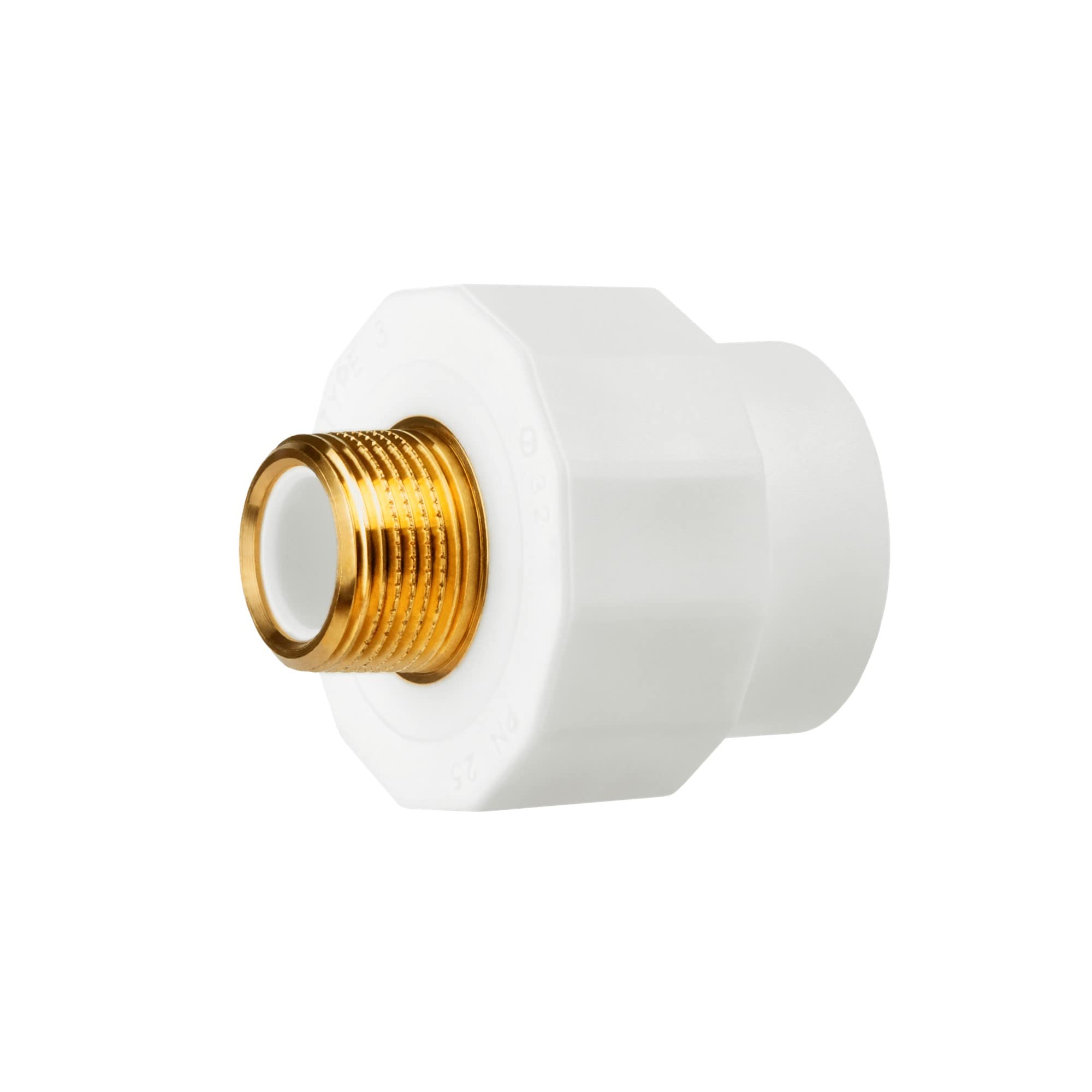 PPR Kupplung AG/IG, ALLE GRÖßEN Rohr-Kupplung Aqua Plus - Fusiotherm Außengewinde/Innengewinde DN20, DN25, DN32, DN40 (Kupplung AG 32 x 3/4", 5)
