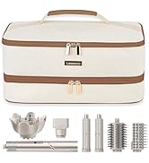Travel Carrying Case for Shark Flexstyle Attachments Double Layer Hair Dryer Case for Dyson Airwr...