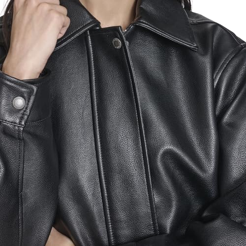 Image of Levi's Women's Faux Leather Relaxed Fit Bomber