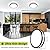 hepside 2 Pack Flush Mount Ceiling Light Fixture, Dimmable & 5CCT Ceiling Light Black, 13inch 24W 3000K 3500K 4000K 5000K 6500K Adjustable Ceiling Lamps for Kitchen Bathroom Bedroom Hallway