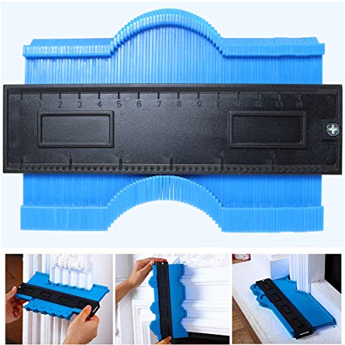 ToToT 6\" Blue Outline Gauge Marking and Measuring Tool Multi Angle Irregular Measuring Profilometer