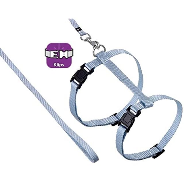 Flamingo ASP Cat Harness and Lead 110 cm Light Blue