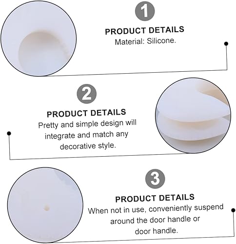 Miniatura 9 de Toyvian Abrazadera de puerta de silicona, cerradura de puerta de seguridad, cajón protector de pellizco, protector de parachoques de puerta de