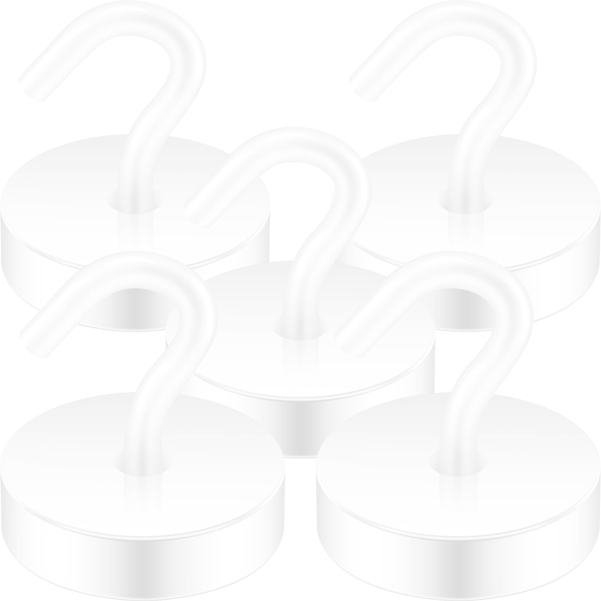 Neosmuk Magnetic Hooks - 5 Pack for Tools & Gear -10 Neosmuk Magnetic Hooks - 5 Pack for Tools & Gear -10