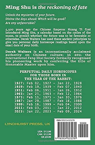 Ming Shu: For those born in the Year of the Rabbit: Your Personal Daily  Horoscope (Ming Shu - Daily Horoscope Readings)