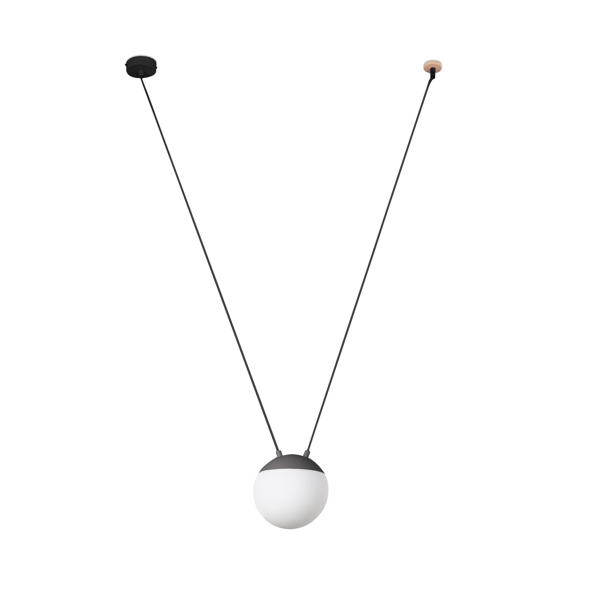 Faro Barcelona Mine Space PC luminaire suspendu gris pour table de salon