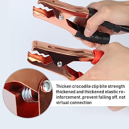 Image of Kingsway 4 Gauge Copper Wire Auto Jumper Cable for All Cars and Trucks Engine Power Jump Starter (Dead or Weak Battery), Emergency Battery Booster Charging Cables with Storage Bag (6.5ft, 500 Amp)