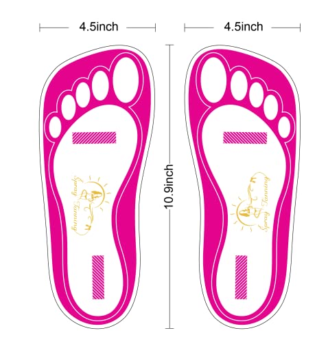 120 Pairs(240 Feets) Disposable Tanning Feet Pads Sunless Airbrush Spray Tent Protect Foot Shaped Spray Tan Sandals - Thumbnail 2
