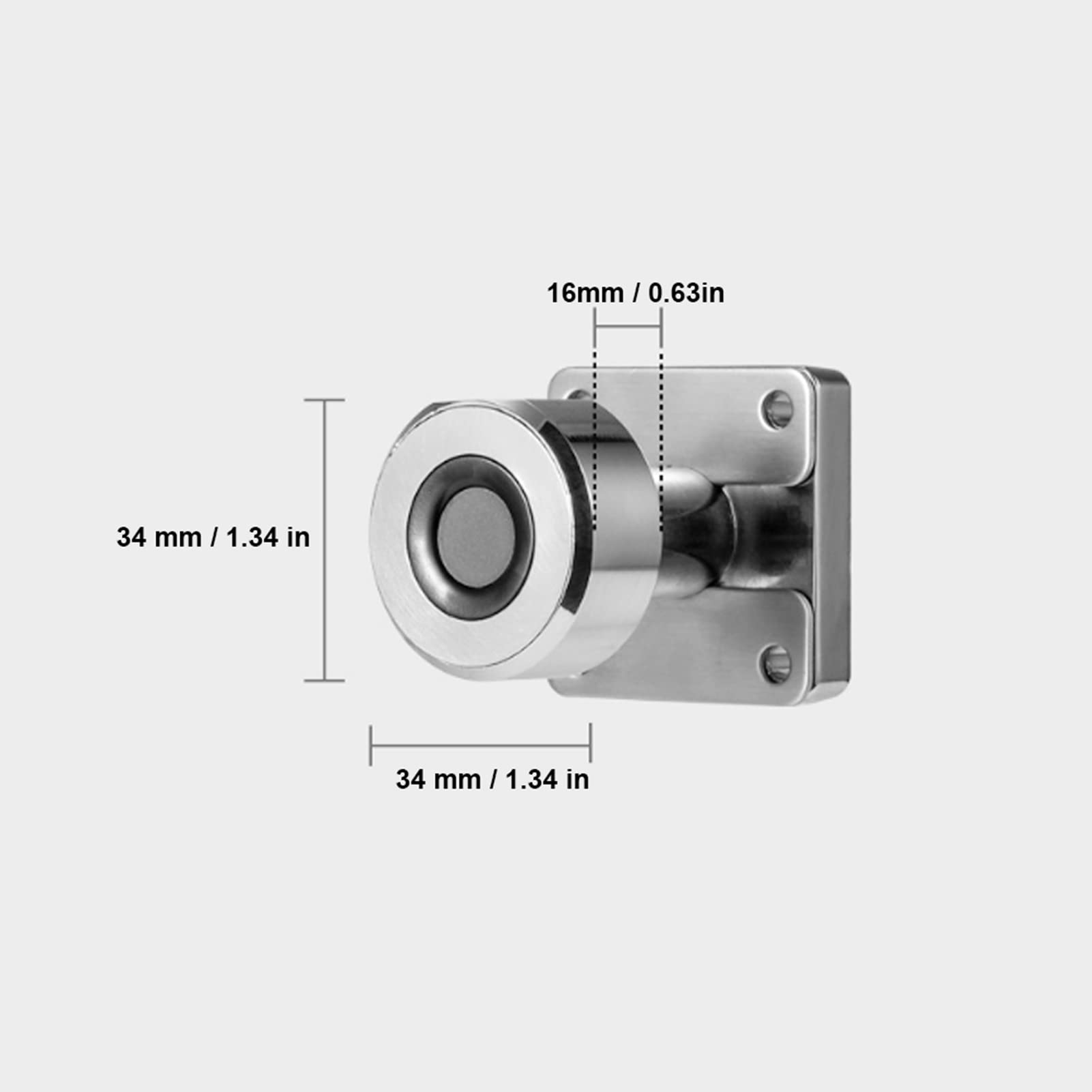 Smart Fingerabdruck Schloss Diebstahlsicherung Schlüsselloses Schloss 20 Fingerabdruck USB Aufladen, Schrankschlösser für Kleiderschrank Schublade für Zuhause und Büro