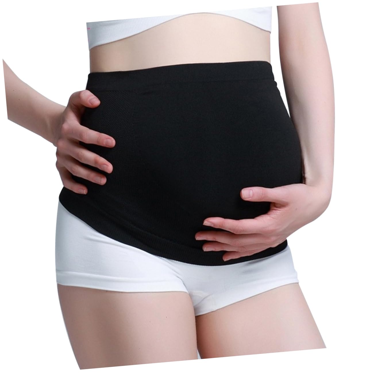 GALPADA Pregnancy Belly Support Band Waist Belt Maternity Underwear over Bump Comfortable Pregnancy Belt Seamless Design