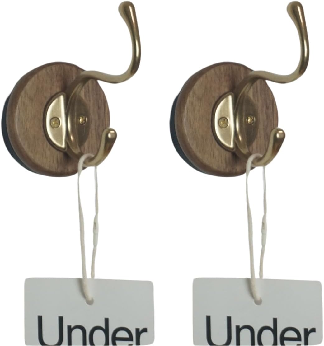 2 Pcs Magnetic Hooks Neodymium Magnet Wall Hooks for Hanging Coats Robes Backpacks Bags Hats Keys Mugs Cups Towels