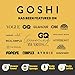 GOSHI Exfoliating Shower Sponge - Rip-Resistant, Rapid-Drying Exfoliating Bath Sponge for All Skin Types - Brick Red - Made in Japan