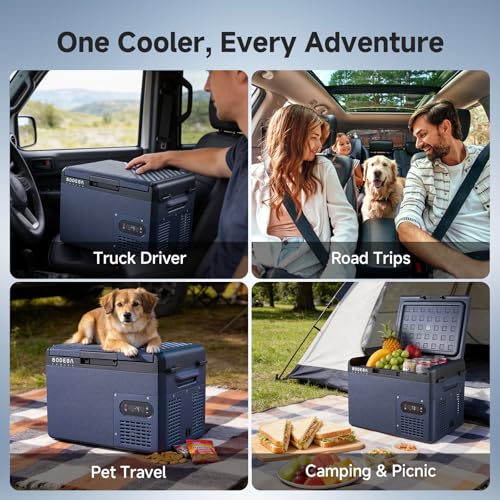 BODEGA 12 volt Car Refrigerator – 16QT Portable， Low Noise, Fast Cooling with LED Display, Multiple Charging Options, Energy-Efficient for Road Trips & Outdoor Adventures by BODEGA - Image 7