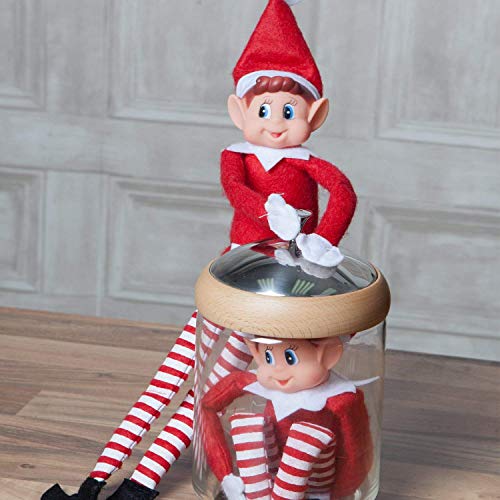 Miniatura 4 de Glow Wholesale - Juego De Elfos, Elfie Niño Y Elvie Niña , Juego Divertido Y Alegre, Muñecos De Elfo Elves Behaving Badly Con Cuerpo Suave Y Cara De Vinilo, Juego De 2 Unidades, Color Rojo