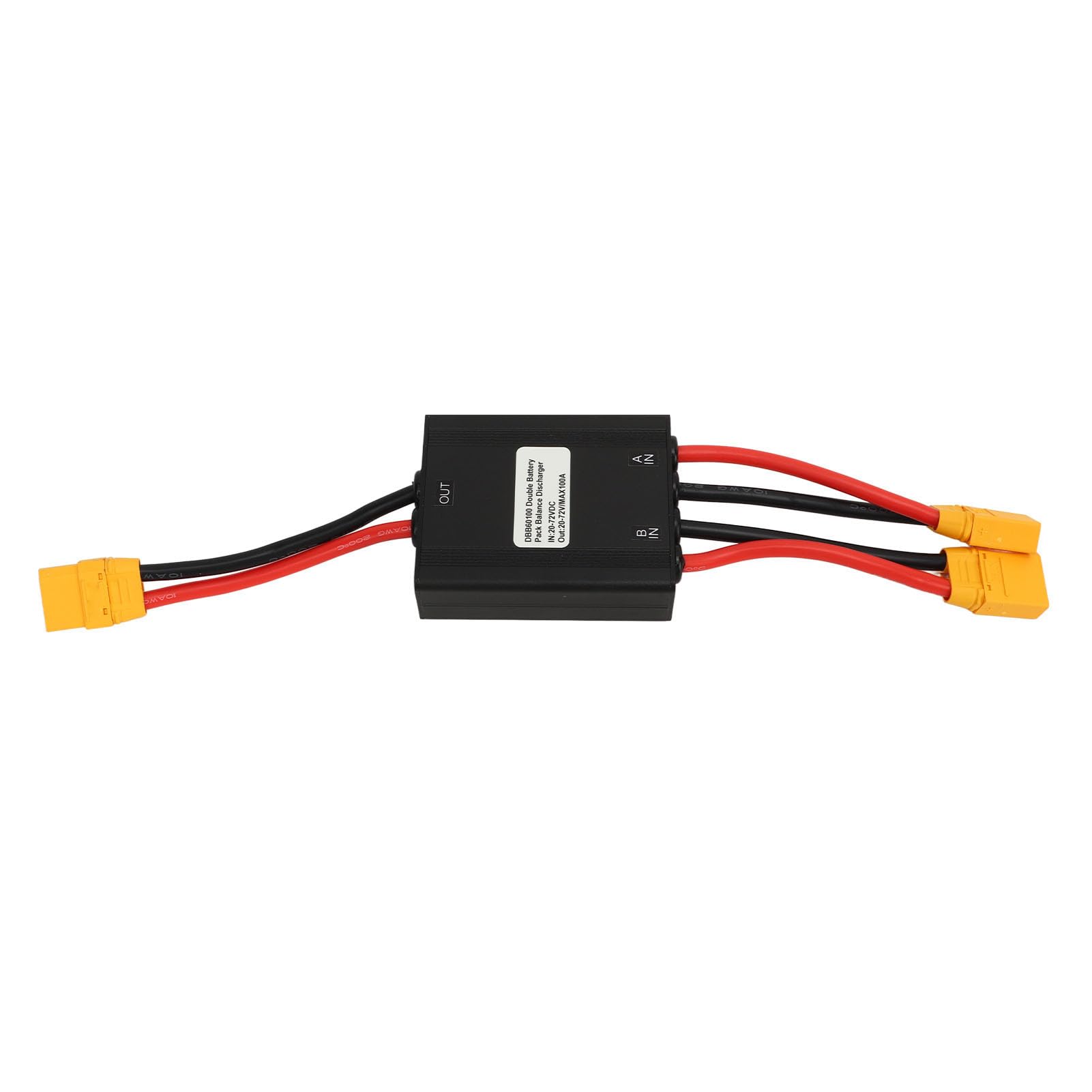 Equilibrador de Descarga de BateríA Dual para Bicicleta Eléctrica, Adaptador de Módulo Paralelo de BateríA Dual de Descarga Simultánea de 20-72 V 60 A, Convertidor de de Aleación de Aluminio