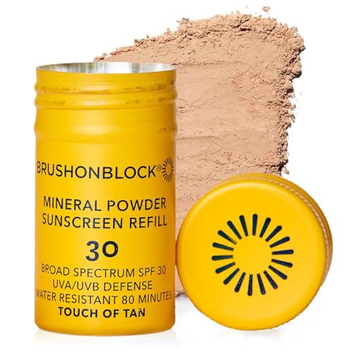 Brush On Block SPF 30 Mineral Powder Sunscreen Refill New Formula...