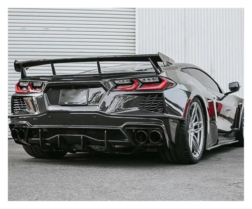 Diffuseur arrière Corvette C8 pour corriger l'aérodynamisme avec aileron de requin
