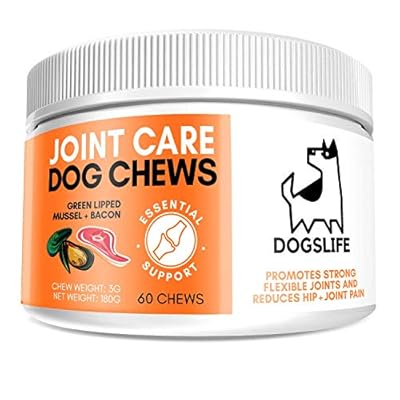 Joint & Hip Supplement For Dogs | Dog Joint Care Chews | Reduce Stiffness, Relieve Pain & Enhance Mobility | Glucosamine, Omega 3 & Green Lipped Mussel | UK Veterinarian Formulated