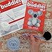 LEISURE ARTS Crochet Buddies Koala Kit – Beginner Friendly Crochet Kit for Adults with Yarn, Hook, Needle & Instructions – Make Your Own 6” Amigurumi Koala
