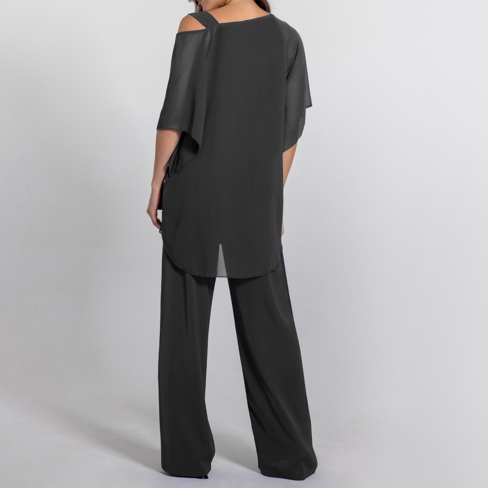 Generisch 2025 Mujer Casual Hombro Irregular Fiesta Elegante Conjunto Dos Piezas Pantalones Cortos Poledance