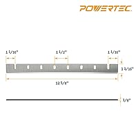 Vista 4 de POWERTEC Cuchillas cepilladoras de 12-1/2 pulgadas para cepilladora DeWalt DW733, repuesto para cuchillos cepilladores DW7332, juego de 2 (12809)