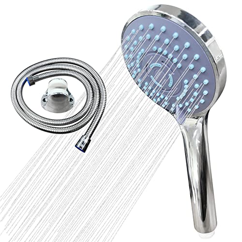 LQRLY Duschkopf mit 1,5M Schlauch, Hochdruck Duschkopf, Hochdruck Duschbrause Set, Universal Duschbrause mit 5 Modi für Spa und Baden Cover
