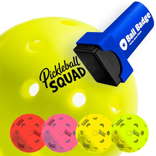 HODL 21 Ball Badge Pickleball Stamp – Pickleball Ball Marker to Mark & Identify Pickleballs, Durable Clean Print for Easy Recognition for Recreational & League Play (Pickleball Squad)