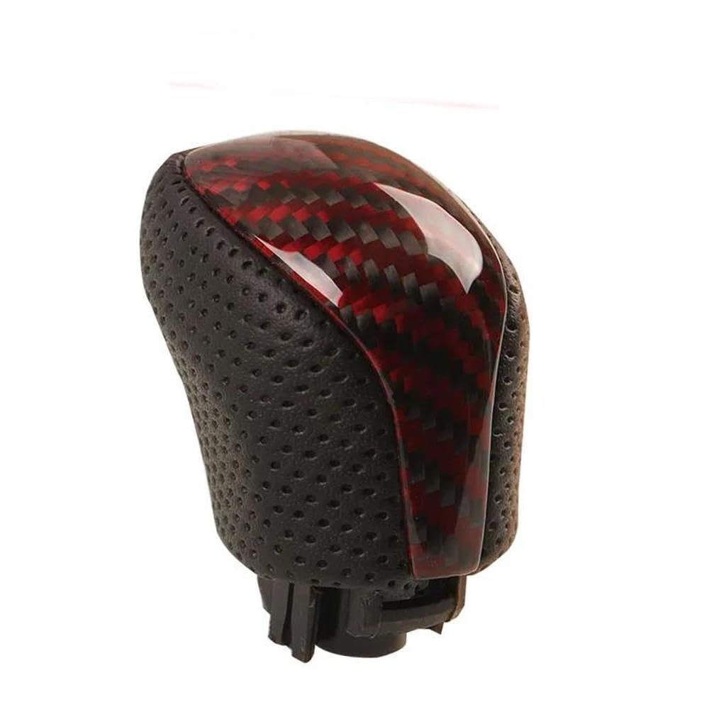 Poanbcgy Orange Shift Ball Joint Real Carbon Fiber Gear Shift Knob For Toyota Reiz Mark X 2010 2011 2012 2013 2014 2015 2016 2017(Orange)