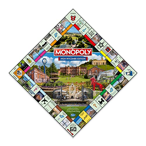 Winning Moves High Wycombe Monopoly Board Game, Advance to The Guildhall, Rye Park and Hughenden Manor National Trust - Image 3