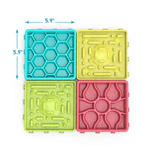 ANYPET-Slow-Feeding-Mat-Tray-Slow-Feeder-Dog-Bowls-Food-Mat-for-Dog-Dog-Lick-Pad-Anxiety-Relief-Feeding-Mat-with-Suction-Multicolor-59x59x29-APT06