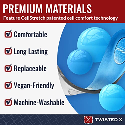 Image of Twisted X Mens CellSole Round Toe Footbed Blue 13