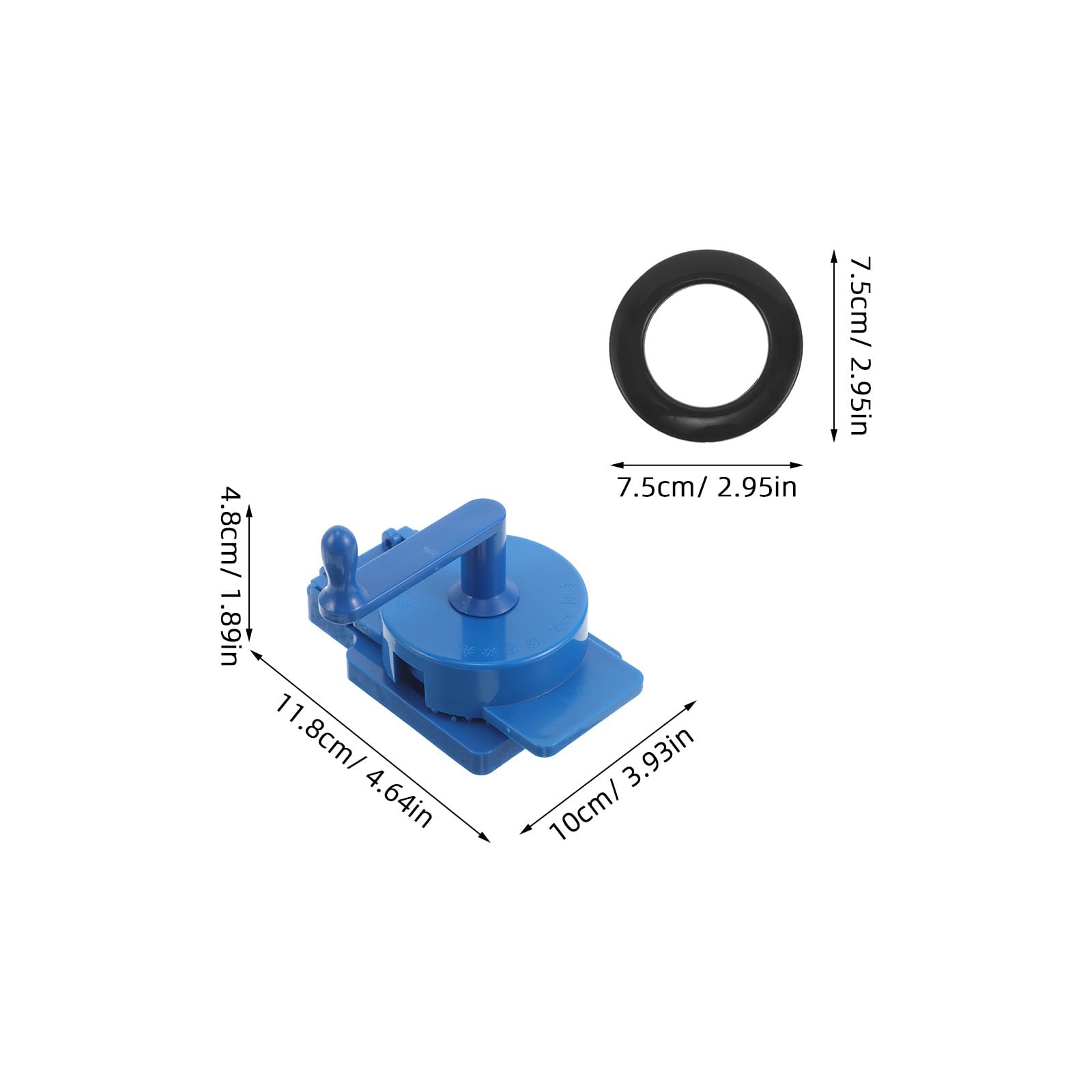 1 Jeu d'œillets pour Rideaux - Anneaux Ronds en Plastique pour Rideaux Romains 38 mm (1-1/2 po) - Œillets Silencieux avec perforatrice rotative pour la décoration de salles de Bain et de