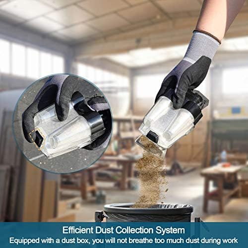 Sander, WESCO 240W 1/3 Sheet Sander with Aluminum Base, 11000RPM 7 Variable Speeds Electric Sander for Wood with Dust Collection Box,Fast Paper Clamping Mechanism,80/100/120P Sandpaper