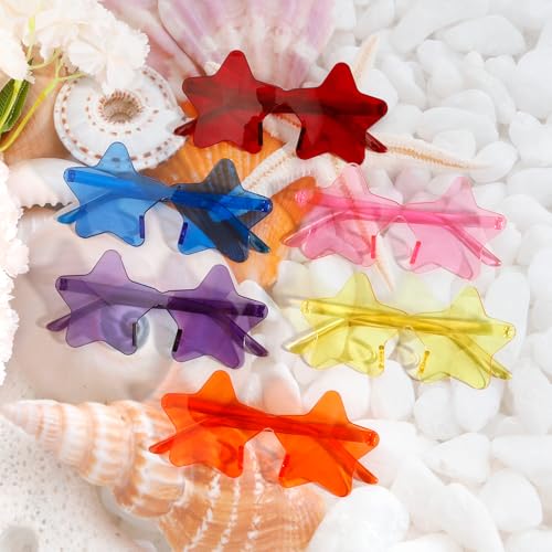12PCS Star Sunglasses Bulk Star Shaped Sunglasses Party Favors Halloween Party Glasses4