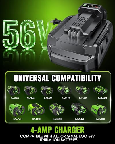 Image of EGO 56V Battery Charger Replacement, 4A Fast Charger Station