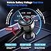 EUGIZMO Cigarette Lighter Adapter, 222W 3 Socket Car Cigarette Lighter Plug USB Charger Multi Port 12V Car Plug Outlet Splitter with LED Voltage Display Independent Switches