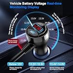 8 in 1 Cigarette Lighter Adapter,3 Socket Car Charger Plug Splitter - Image 5