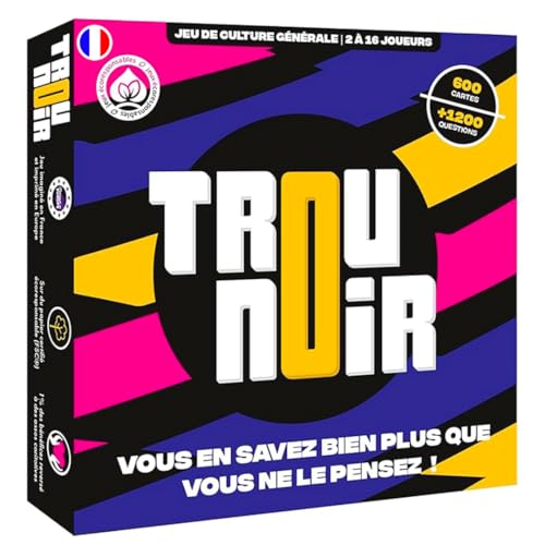 Juegos de tablero | Trou Noir - Jeu De Societe - Jeu D Ambiance - Quiz Culture Générale Entre Amis Ou En Famille - Jeu De Cartes - Jeu De Société Adulte - A Partir De 14 Ansq