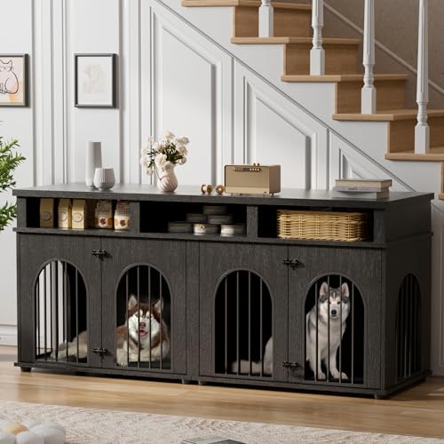 Garvee Double Dog Crate Furniture 71