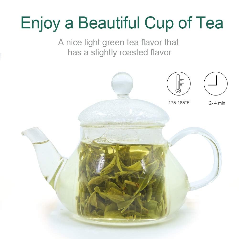 FullChea - Longjing Tea - Dragonwell Tea - Chinese Green Tea Loose Leaf - First Grade - Natural Lung Ching Dragon Well - 8oz / 226g