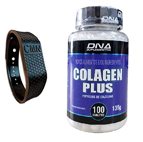 kit Pulseira Bracelete Terapêutica Magnética CMN e Suplemento colageno plus