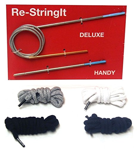 Re-StringIt Universal Drawstring Re-threader Adjustable Loop Restringit (+4 Bonus Restringit Drawstrings)