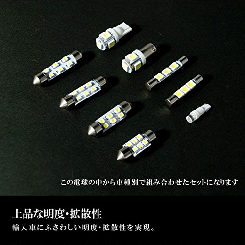 抵抗器搭載 ポルシェ 9PA カイエン (957) LEDルームランプ23点 Amazon | INEX 互換品 LED ルームランプ SMD 108発 23点セット