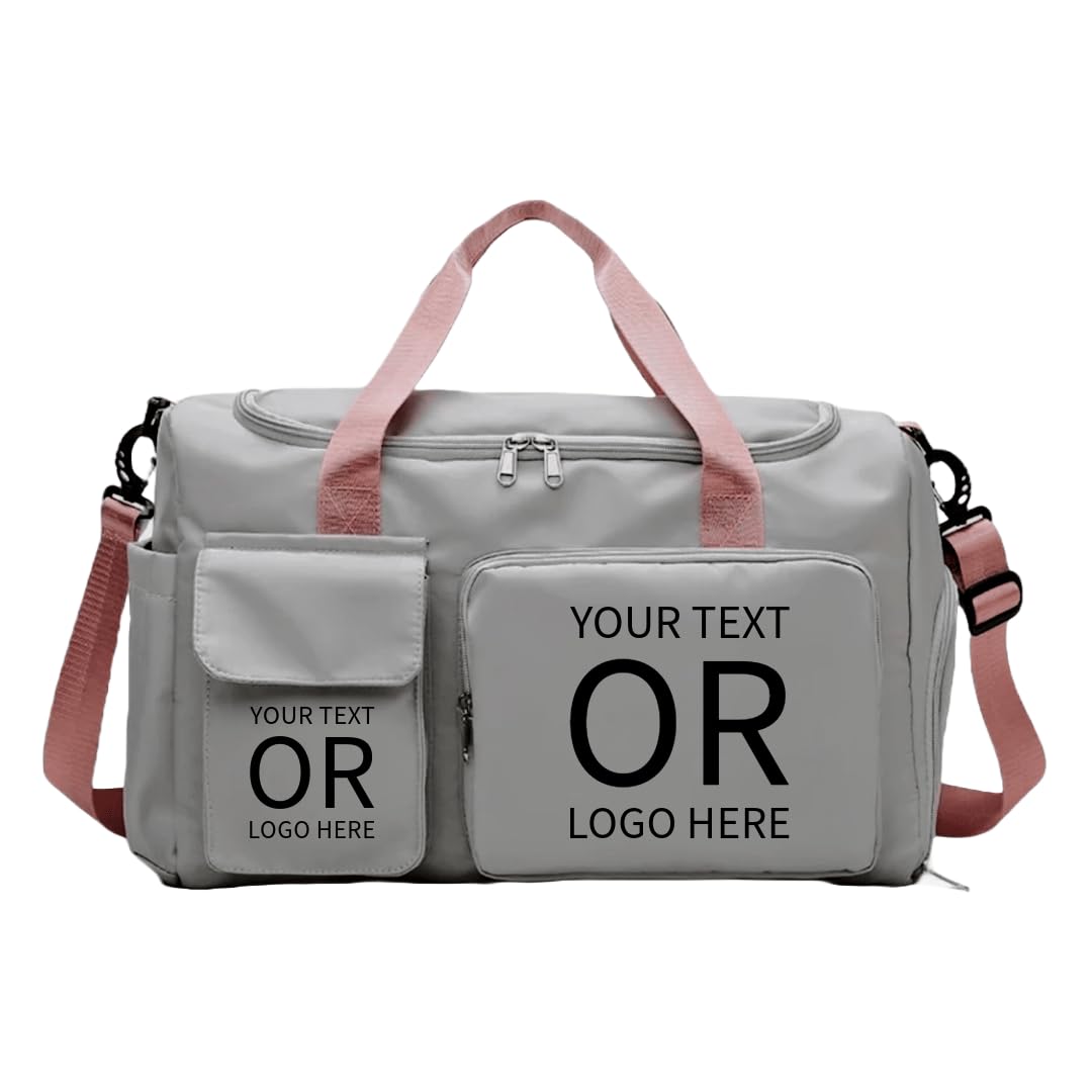 SonaGear Personalized Sports Bag - Custom Gym Bag, Cheer Bag, Weekender Bag, Duffle Bags Personalized for Men, Women - Personalized Duffel Bag with