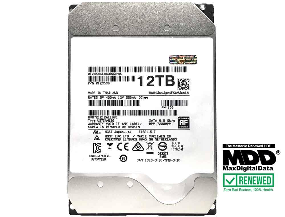 Amazon | MDD - HC520 HUH721212ALE601 12TB 7,200RPM 128MB