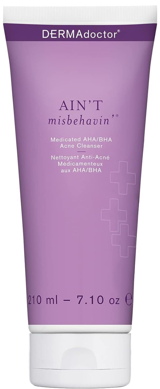 DERMAdoctor Aint Misbehavin Medicated AHA/BHA Acne Cleanser for Women - 7.1 oz Cleanser