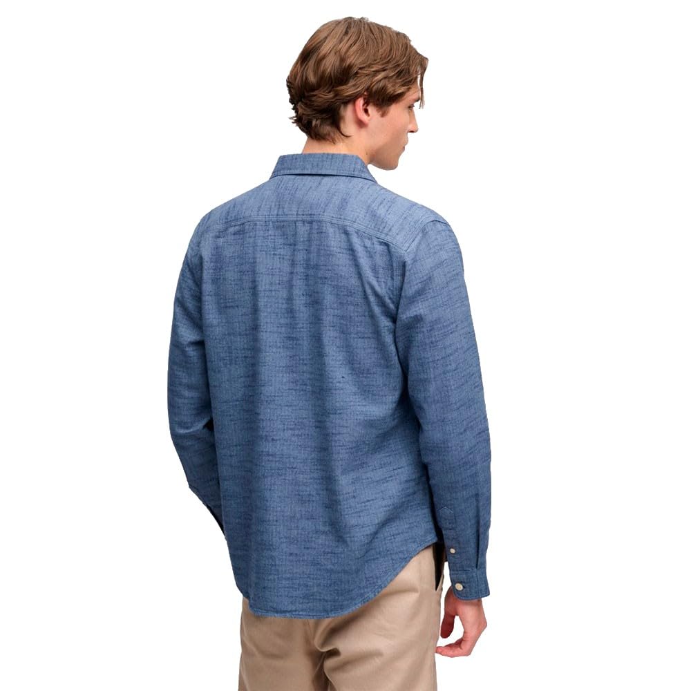 Superdry Camicia A Maniche Lunghe Herringbone Workwear XL