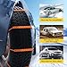Topteng Tire Snow Chains, 10PCS Snow Tire Chain Anti-Skid Belt for Car Truck SUV Emergency Winter Driving (orange, 10Pcs)