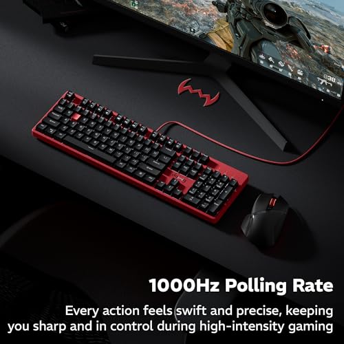 Image of daWg Highkey 685, Anti-Ghosting Wired Mechanical 100% Keyboard, RGB, Fiery Red Switches, 3 Swappable Panels, Double-Shot PBT Key, 1000Hz Polling Rate, Advance Software, 1.8m Braided Cable